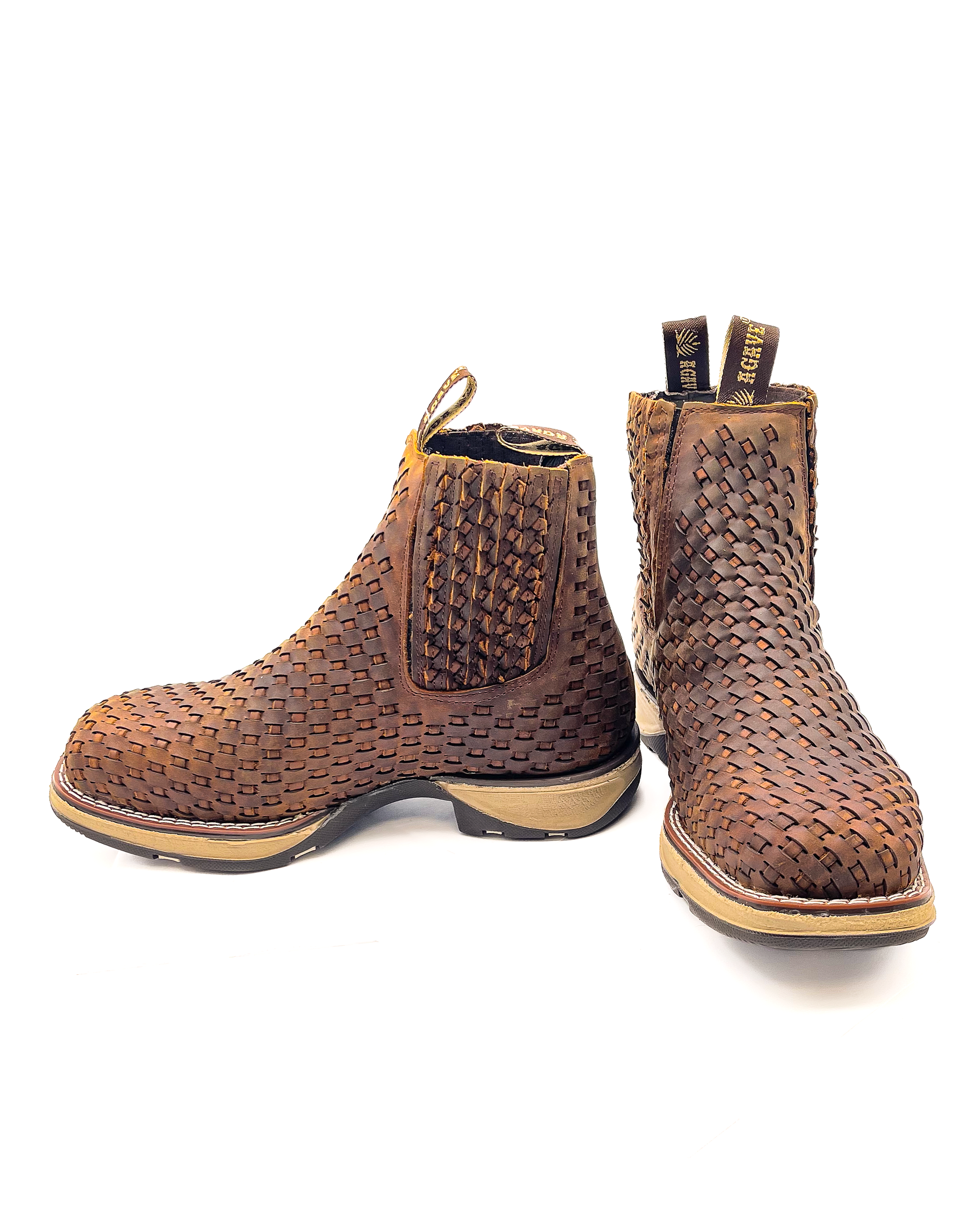 Whiskey Knitted Rubber Sole Ankle Boots