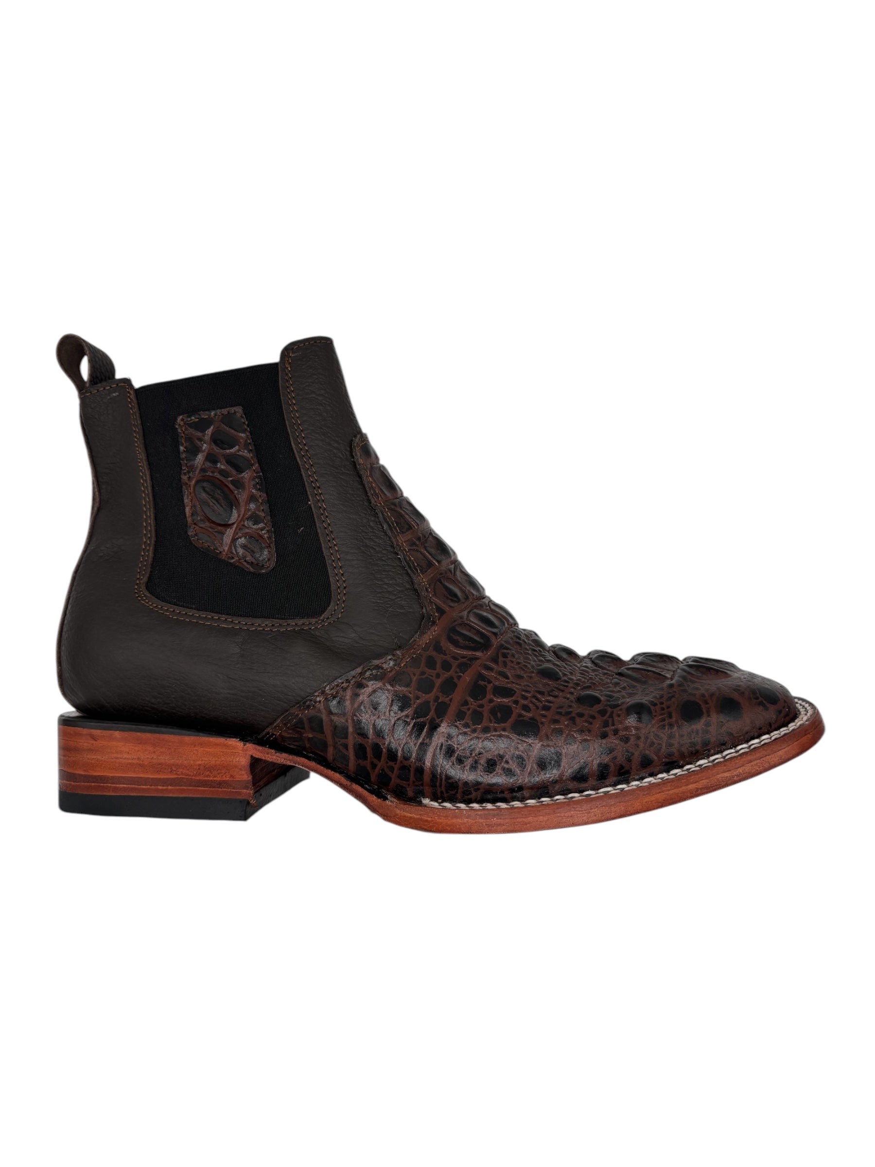 Unengraved Crocodile Ankle Boot