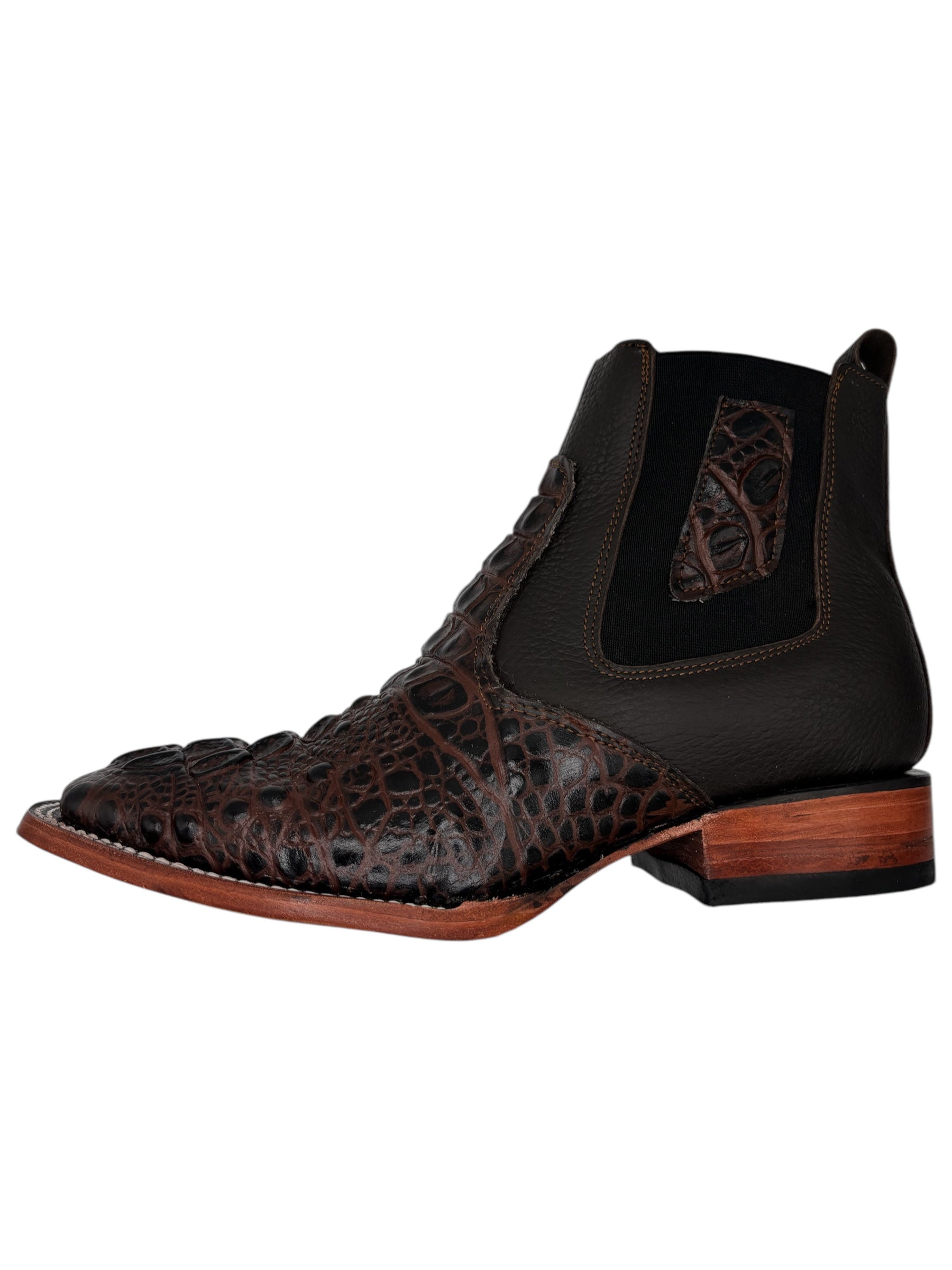 Unengraved Crocodile Ankle Boot