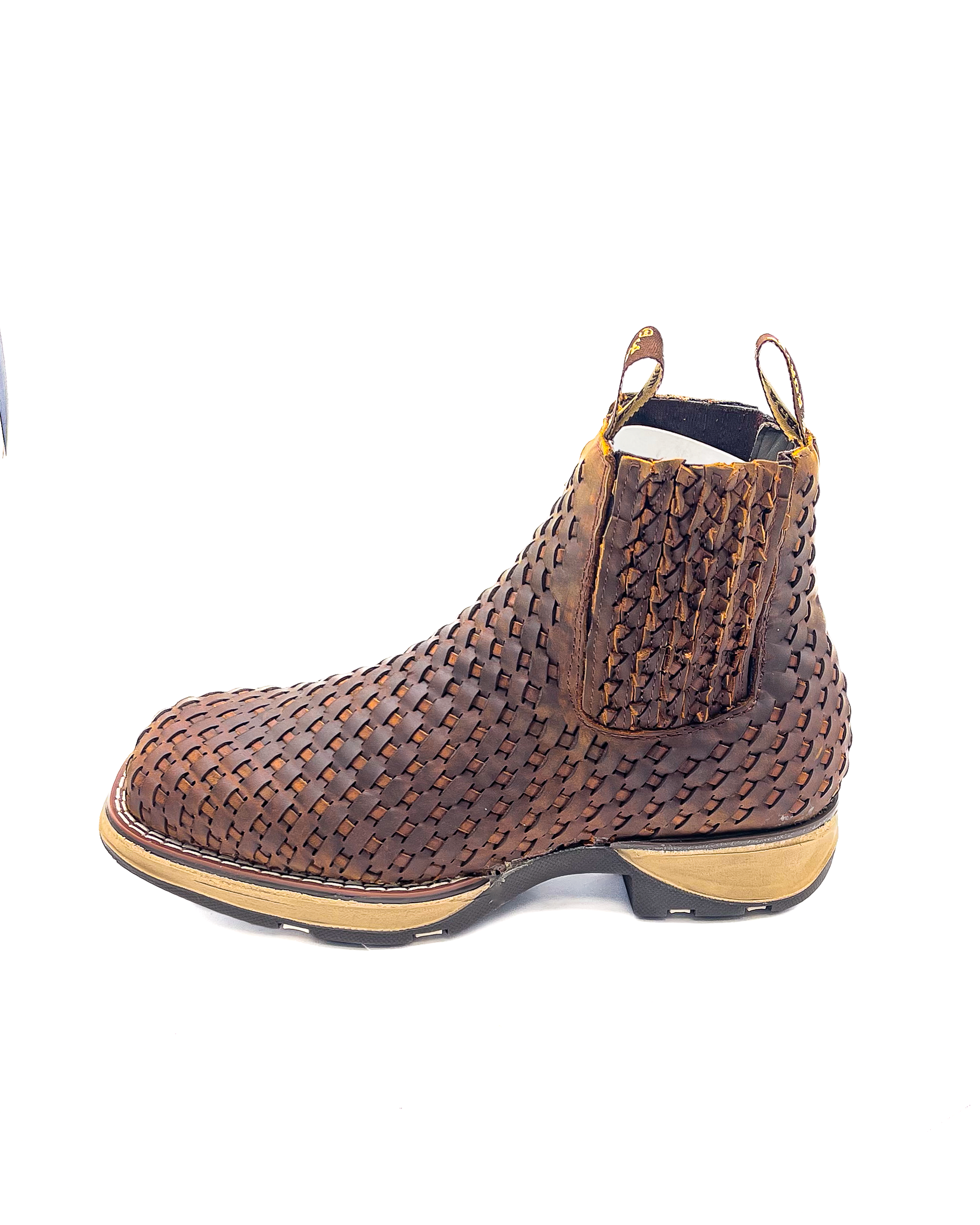 Whiskey Knitted Rubber Sole Ankle Boots