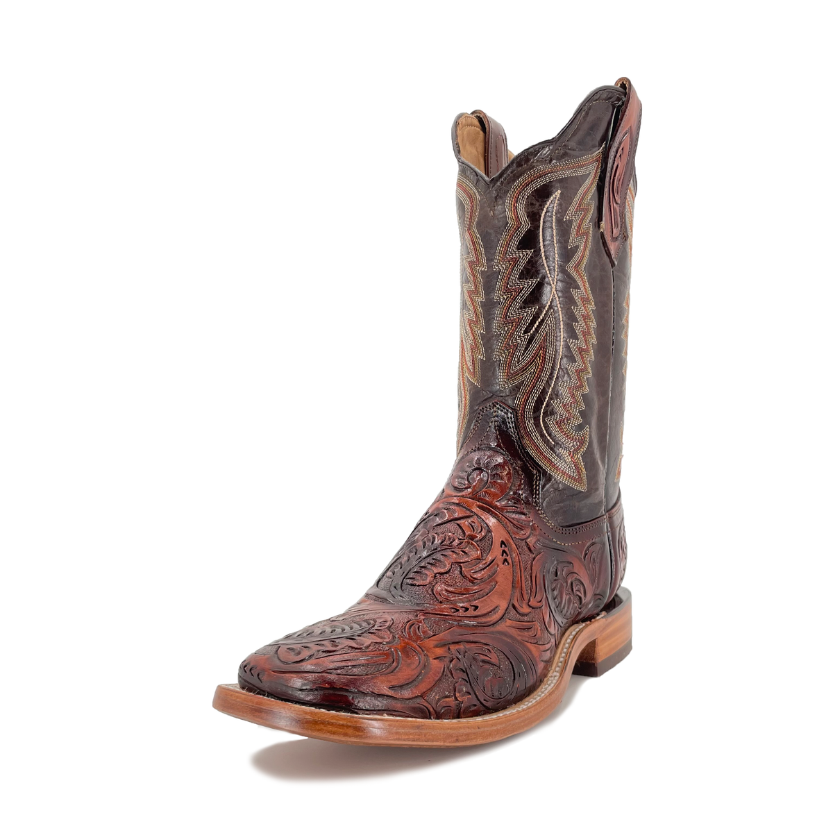 Bulldog Hand Tooled Cowboy Boots