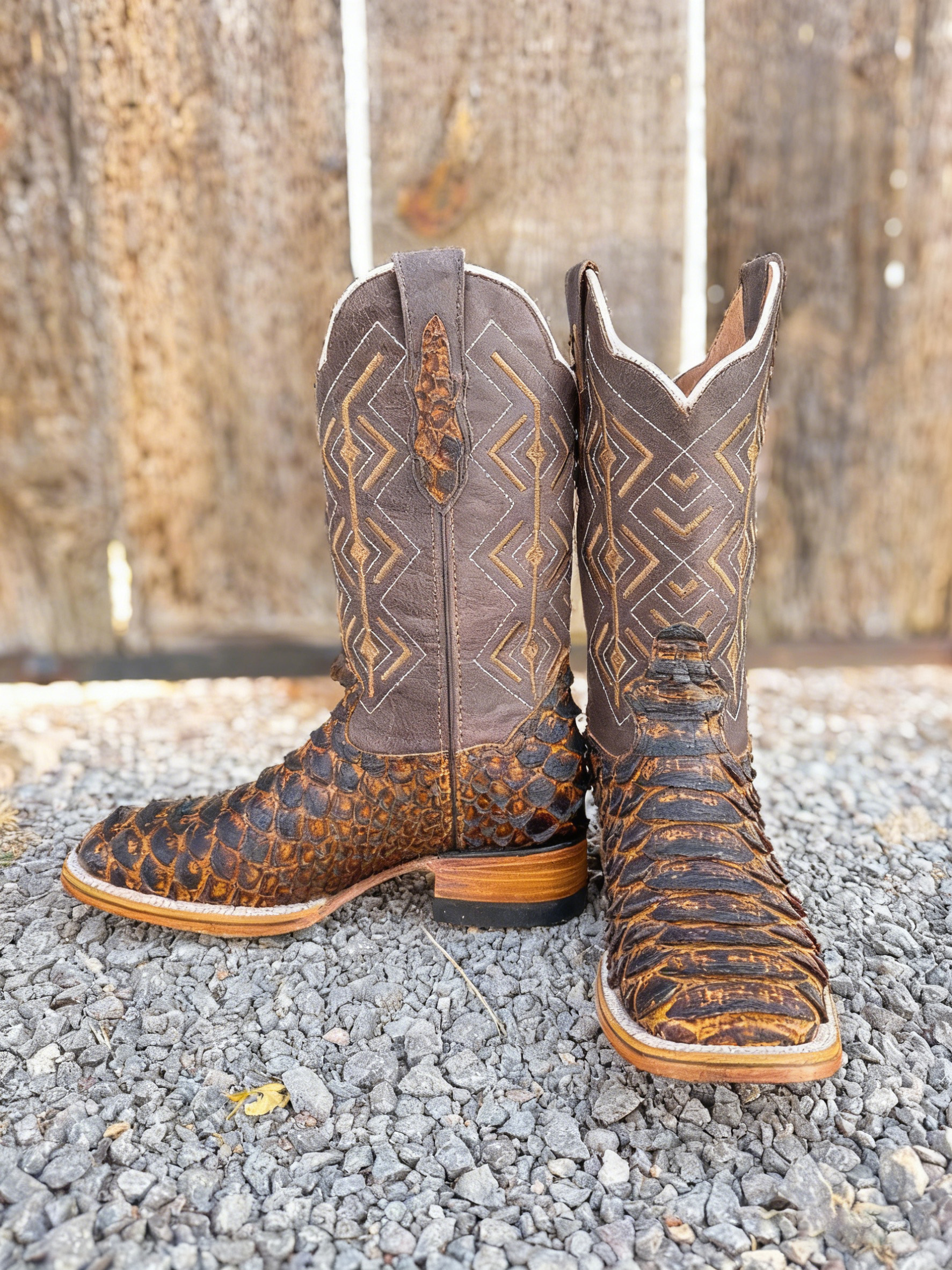 Cowboy Boot Python Mega Honey
