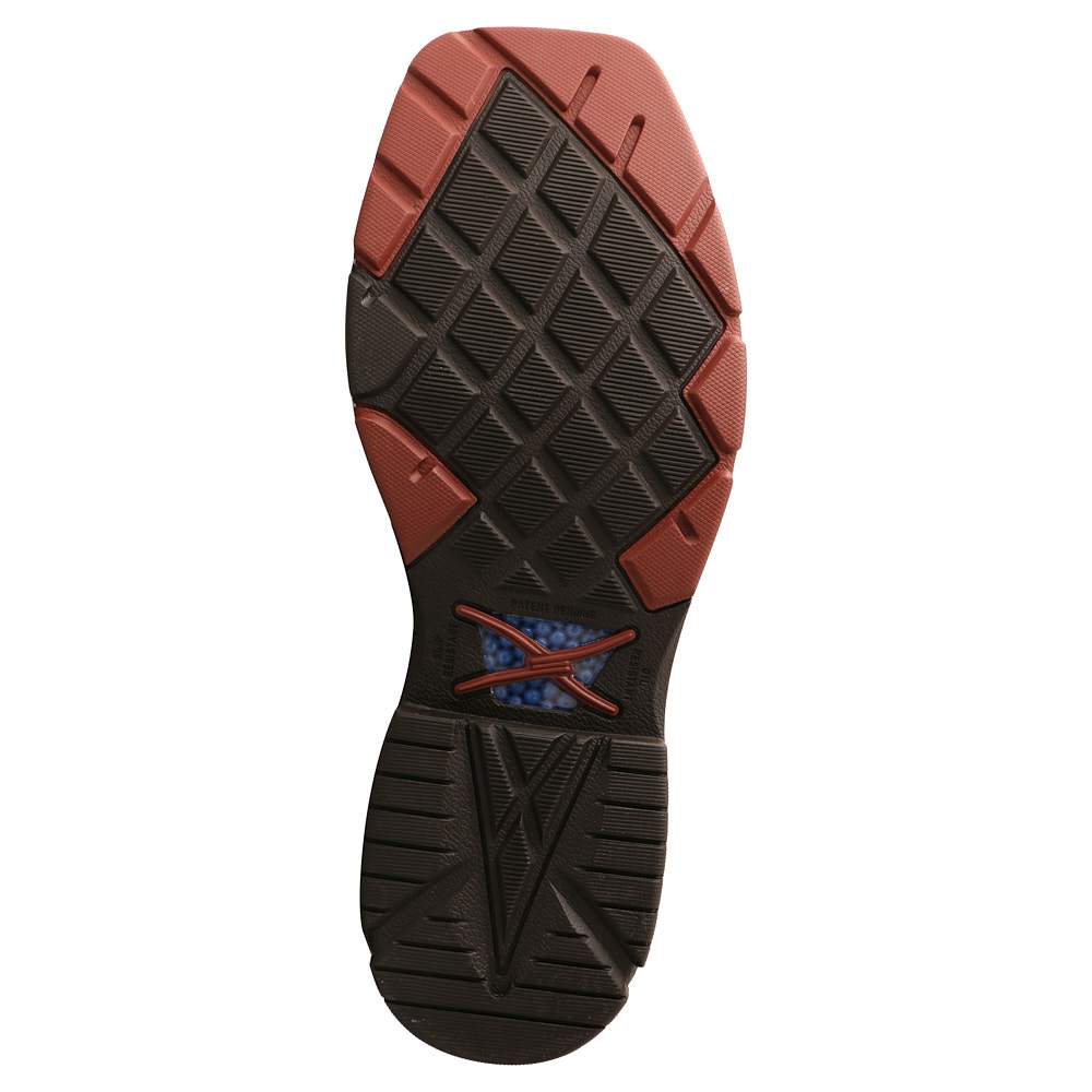 Men's Distressed Peacock Alloy Square Toe Boot