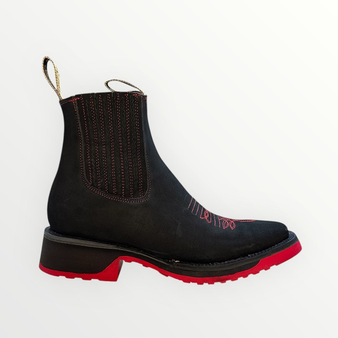 Red Sole Dual-Density Ankle Boots
