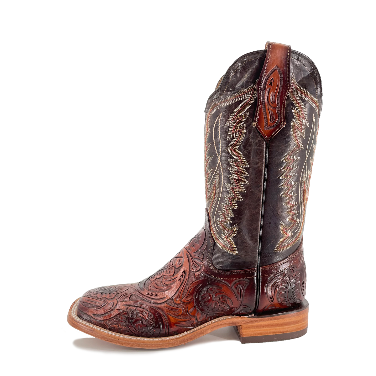 Bulldog Hand Tooled Cowboy Boots