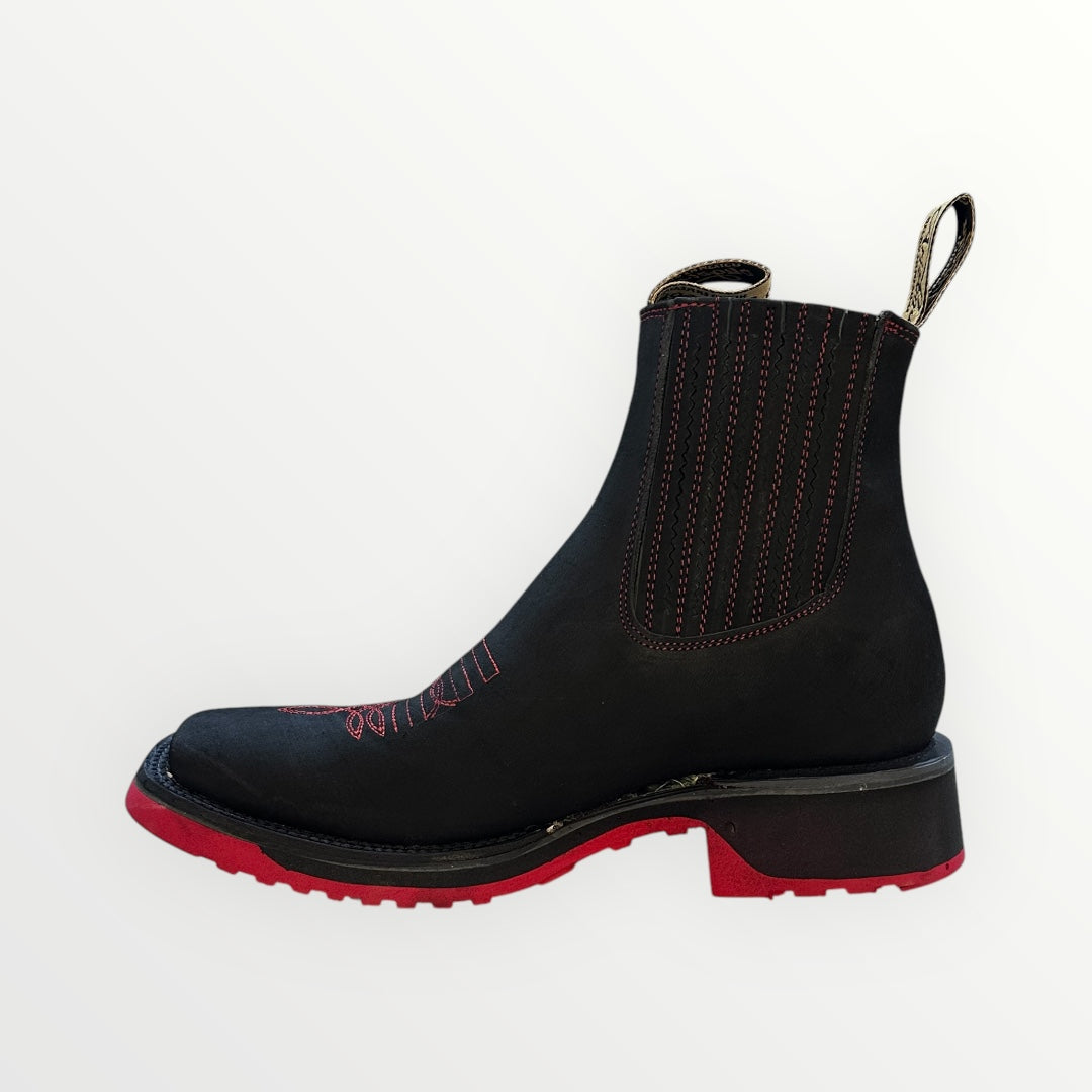 Red Sole Dual-Density Ankle Boots