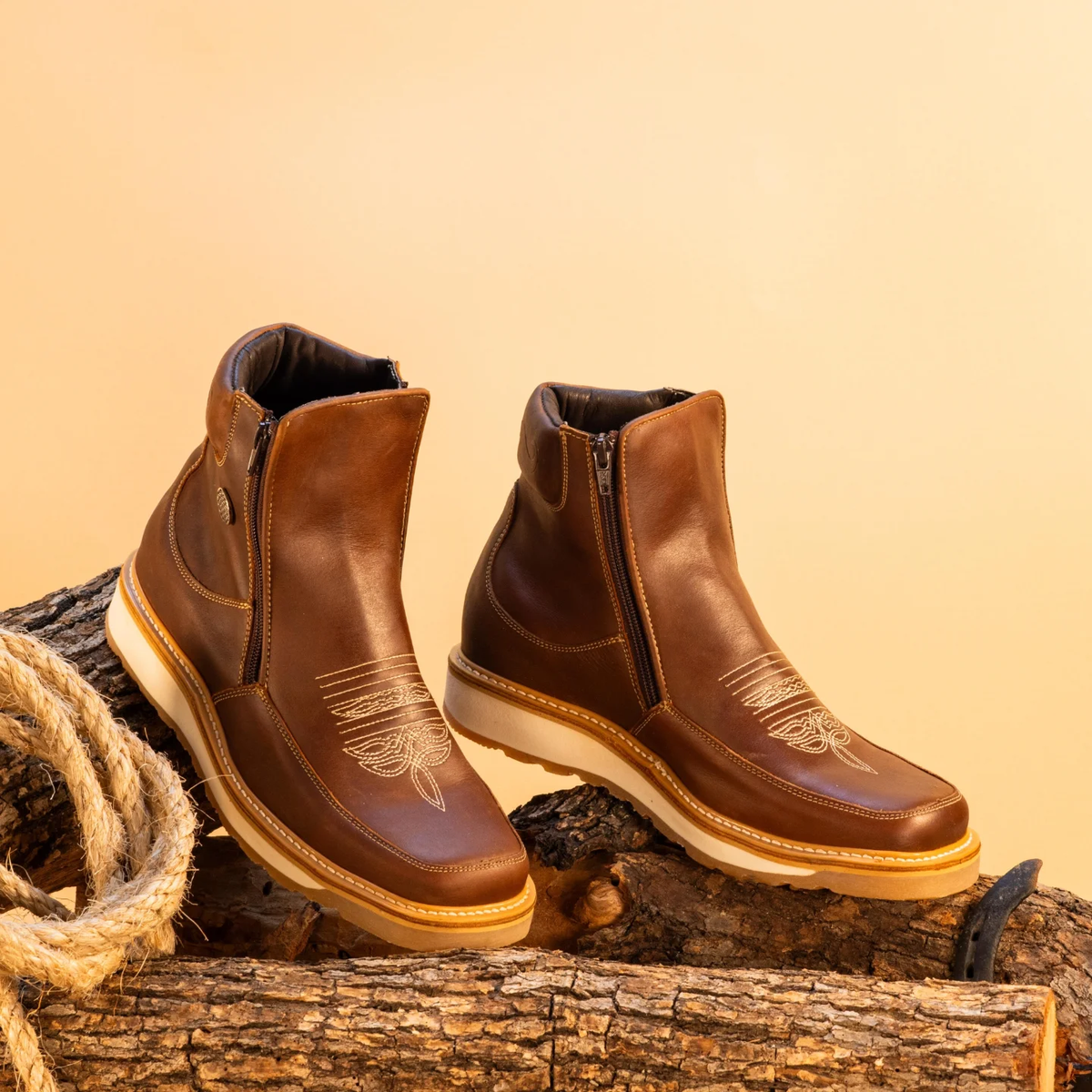 New Trend Cowhide Cowboy Boots