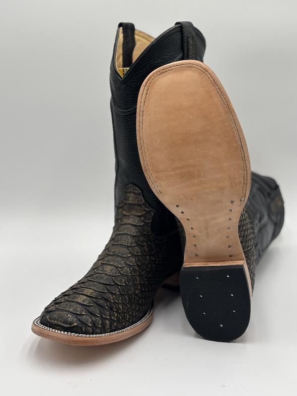 Snake Rustic Green Cowboy Boot