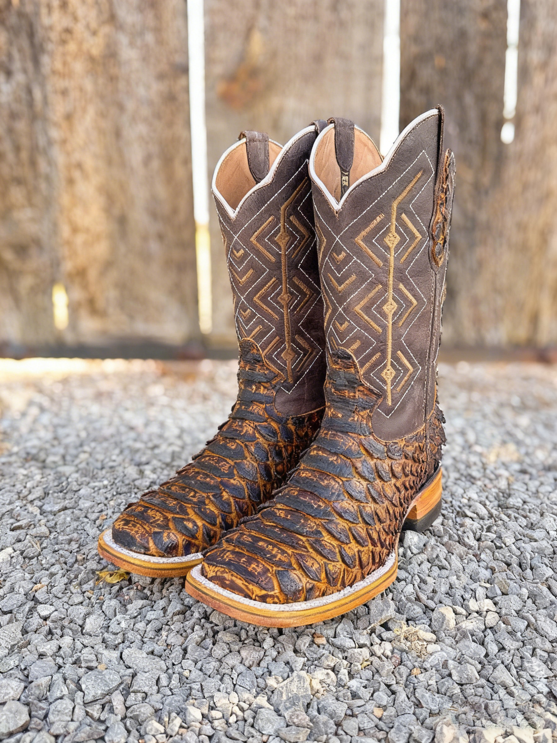 Cowboy Boot Python Mega Honey