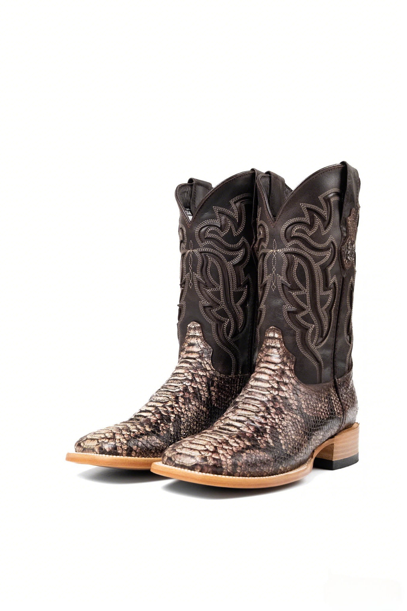Bruce Python Square Toe Cowboy Boot
