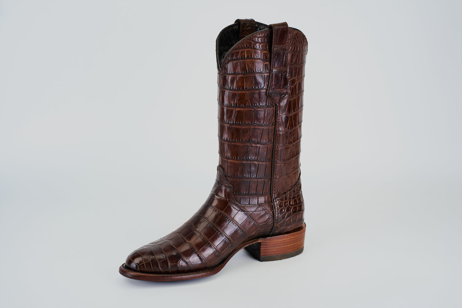  Full Alligator Round Toe Boot