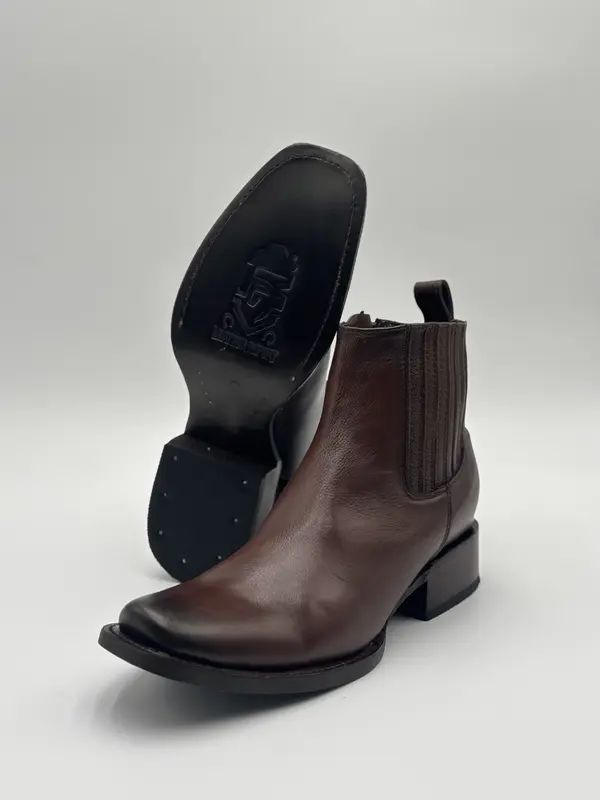 Vintage Genuine Leather Chelsea Ankle Boots