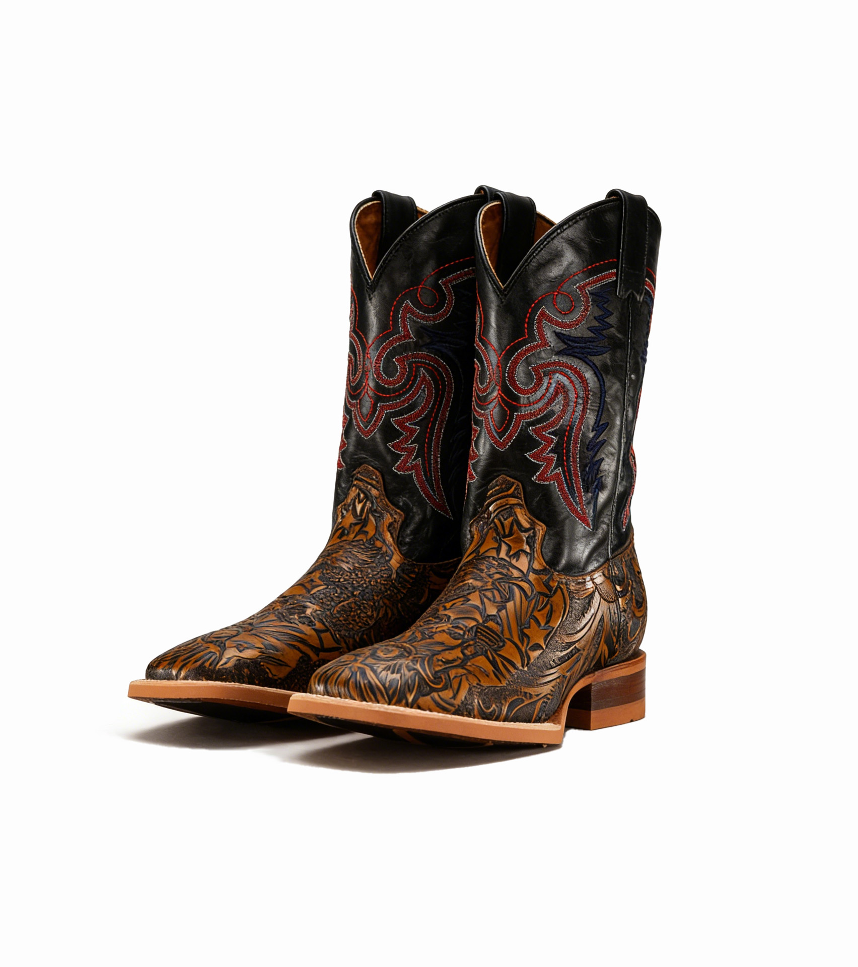 Handcrafted Leather Safari Cowboy Boots