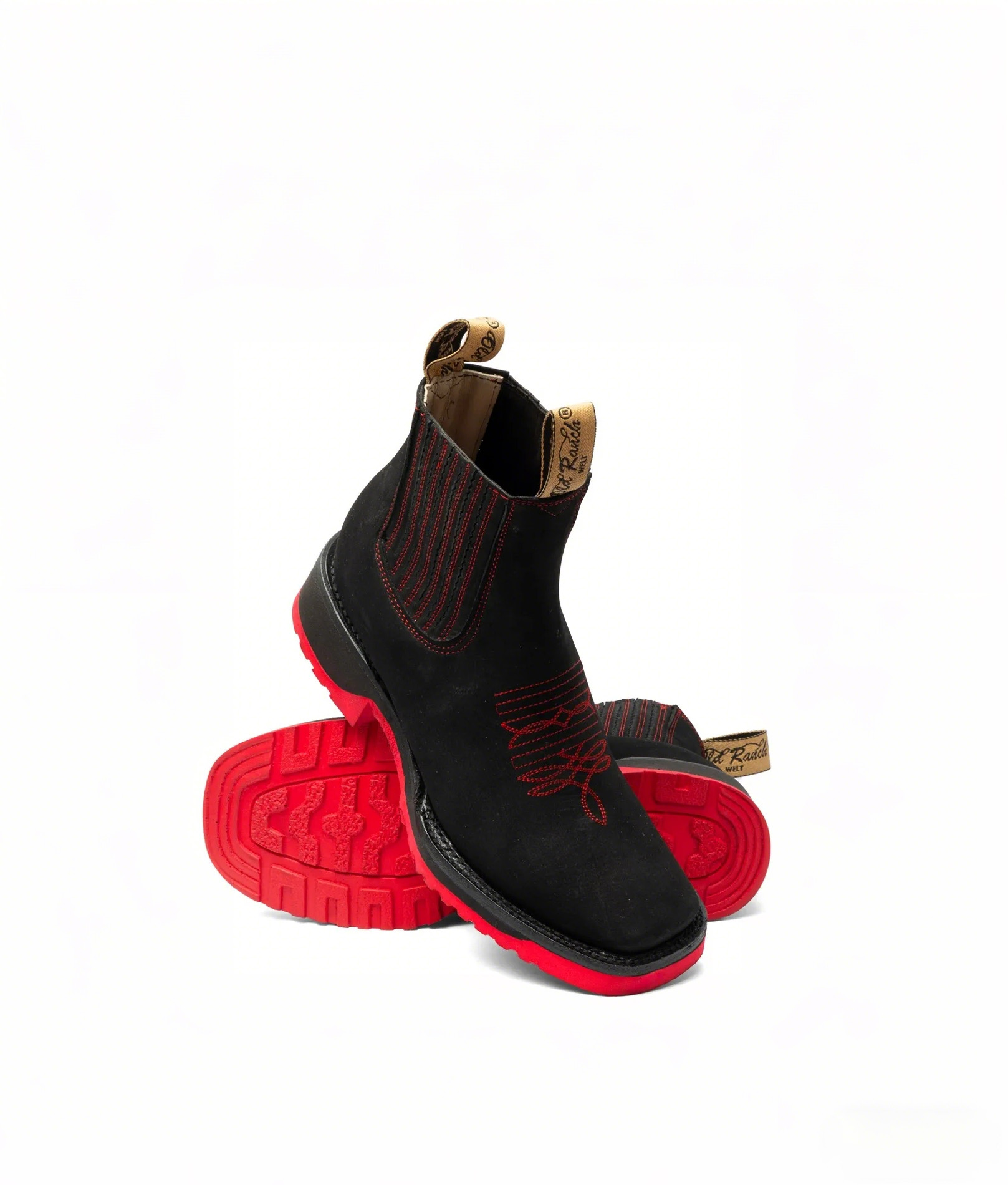 Red Sole Dual-Density Ankle Boots