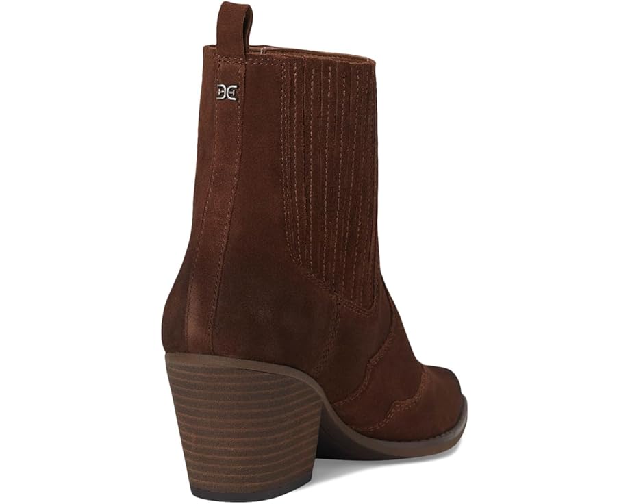 Western Suede Ankle Cowgirl Boots