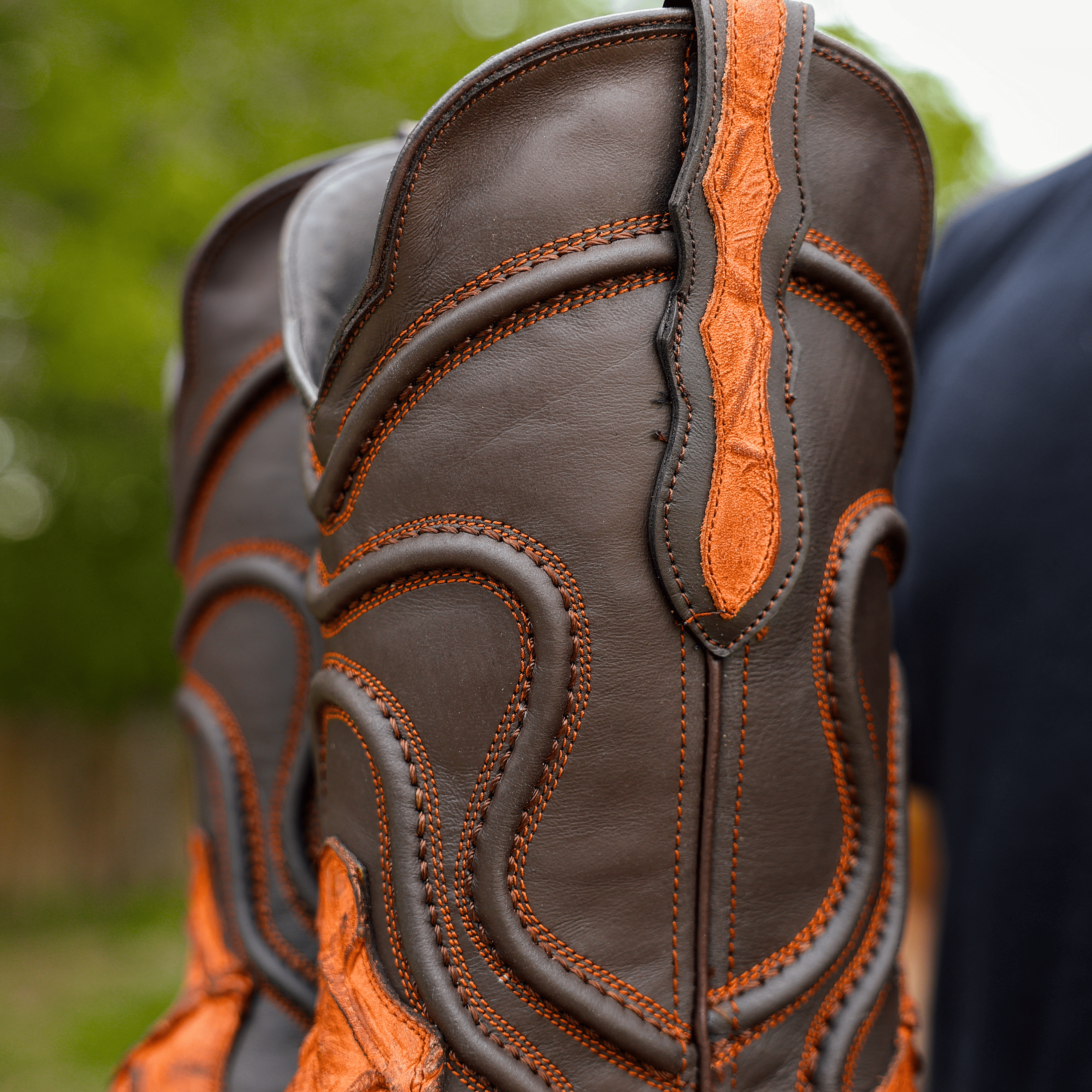 Matte Rustic Cognac Pirarucu Leather Boots