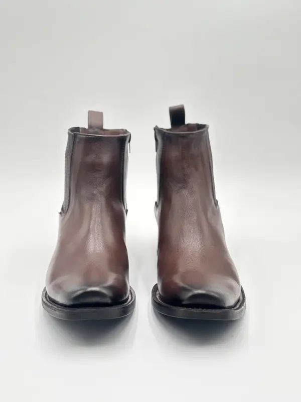 Vintage Genuine Leather Chelsea Ankle Boots