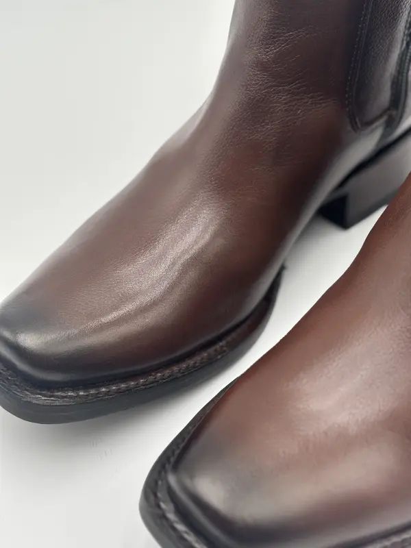 Vintage Genuine Leather Chelsea Ankle Boots