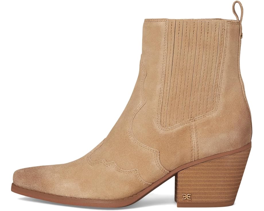 Western Suede Ankle Cowgirl Boots