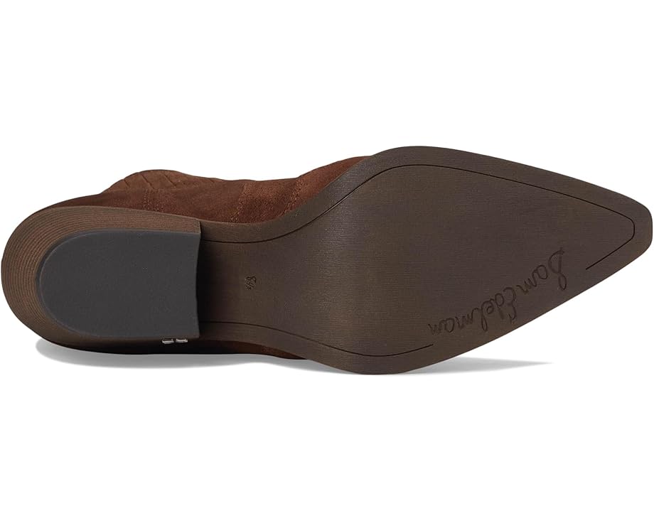 Western Suede Ankle Cowgirl Boots