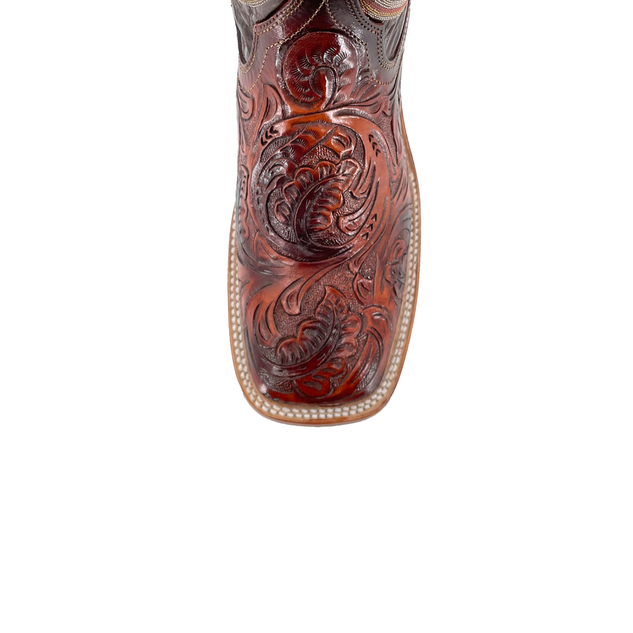 Bulldog Hand Tooled Cowboy Boots
