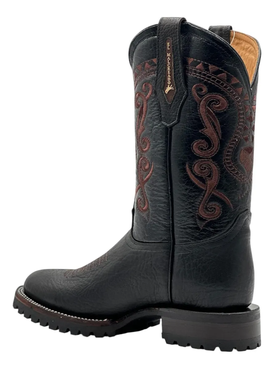 Italian Hand-Embroidered Western Ranch Boots