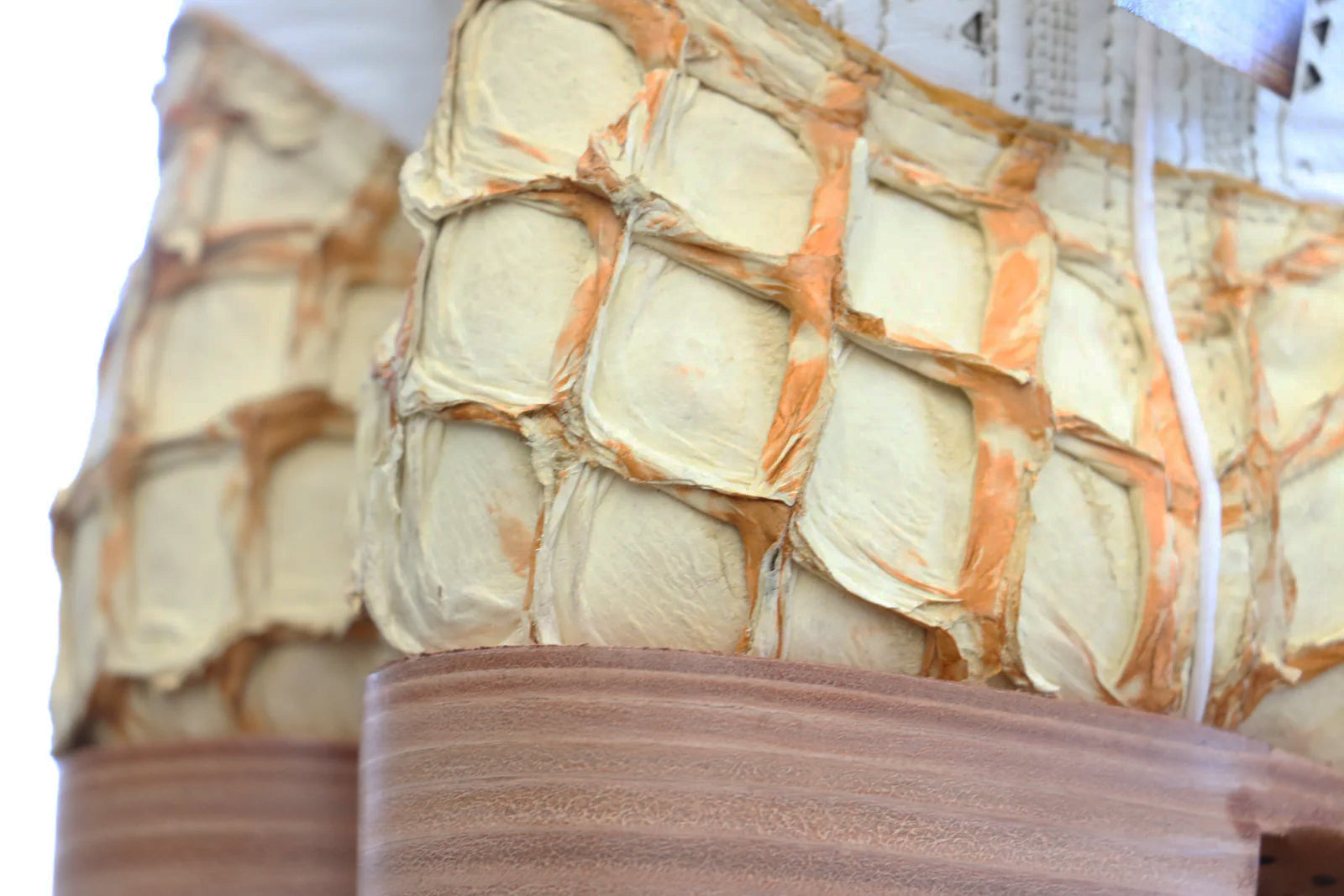 Premium Exotic Pirarucu White Castor