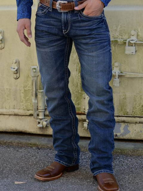 Attrendy Men’s Rocker Stretch Straight Jeans