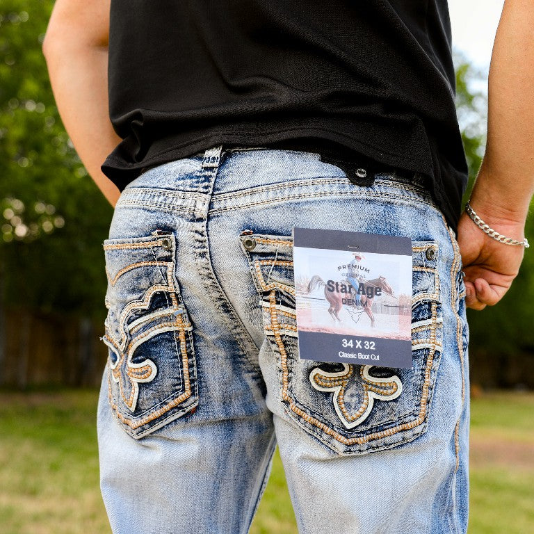 Men’s Boot Cut Blue Jean