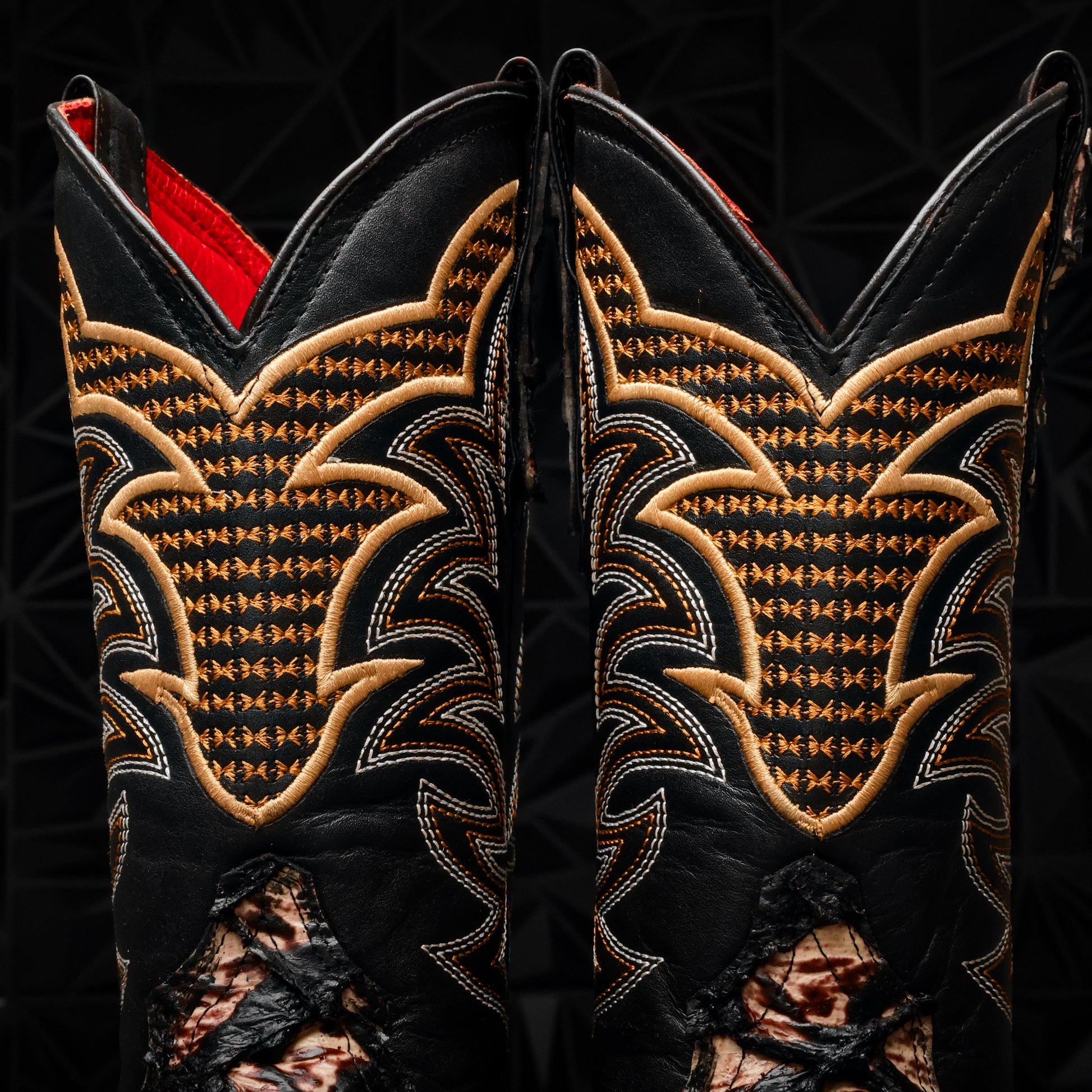 Orix Jumbo Pirarusu Leather Boots - Square Toe