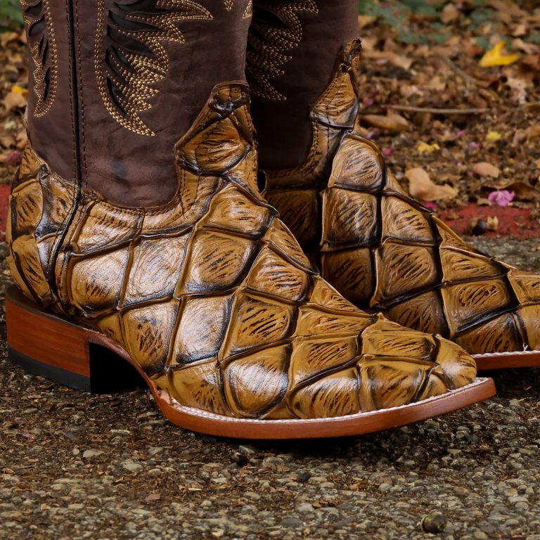 Print Pirarusu Orix Square Toe Boots