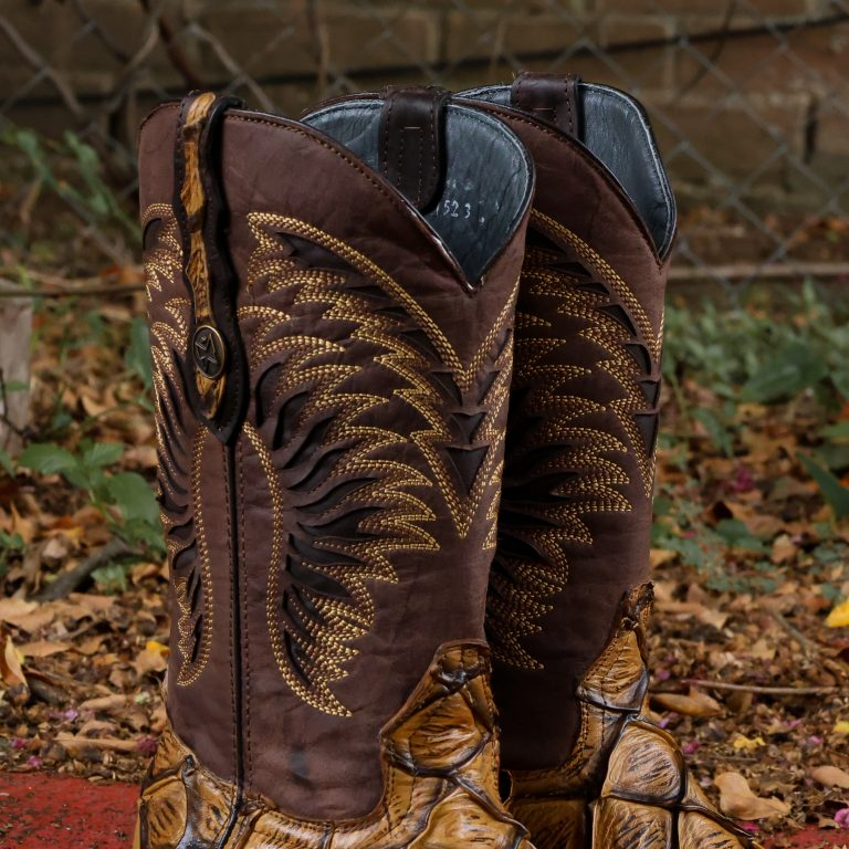 Print Pirarusu Orix Square Toe Boots