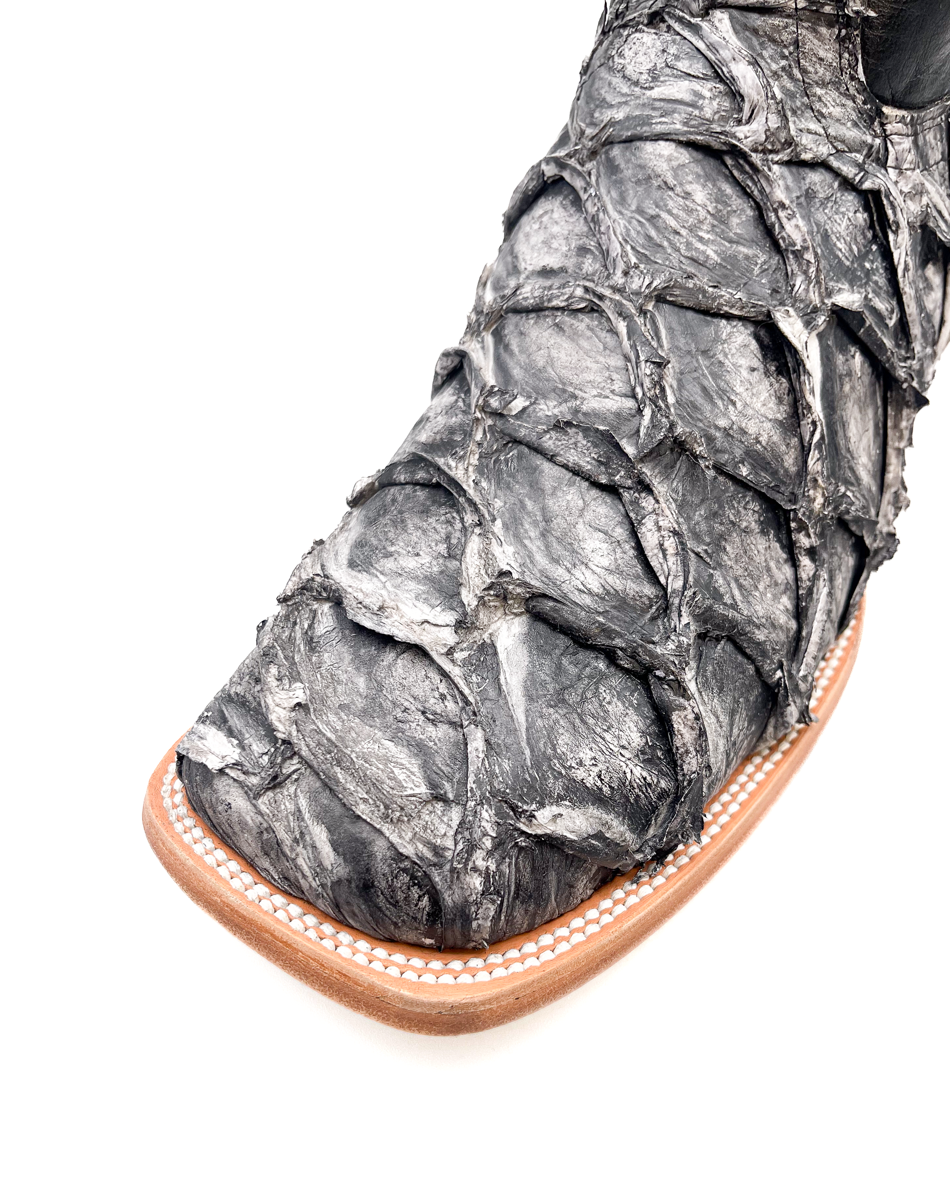 Cowboy Boot Gray Bass Pirarucu Leather