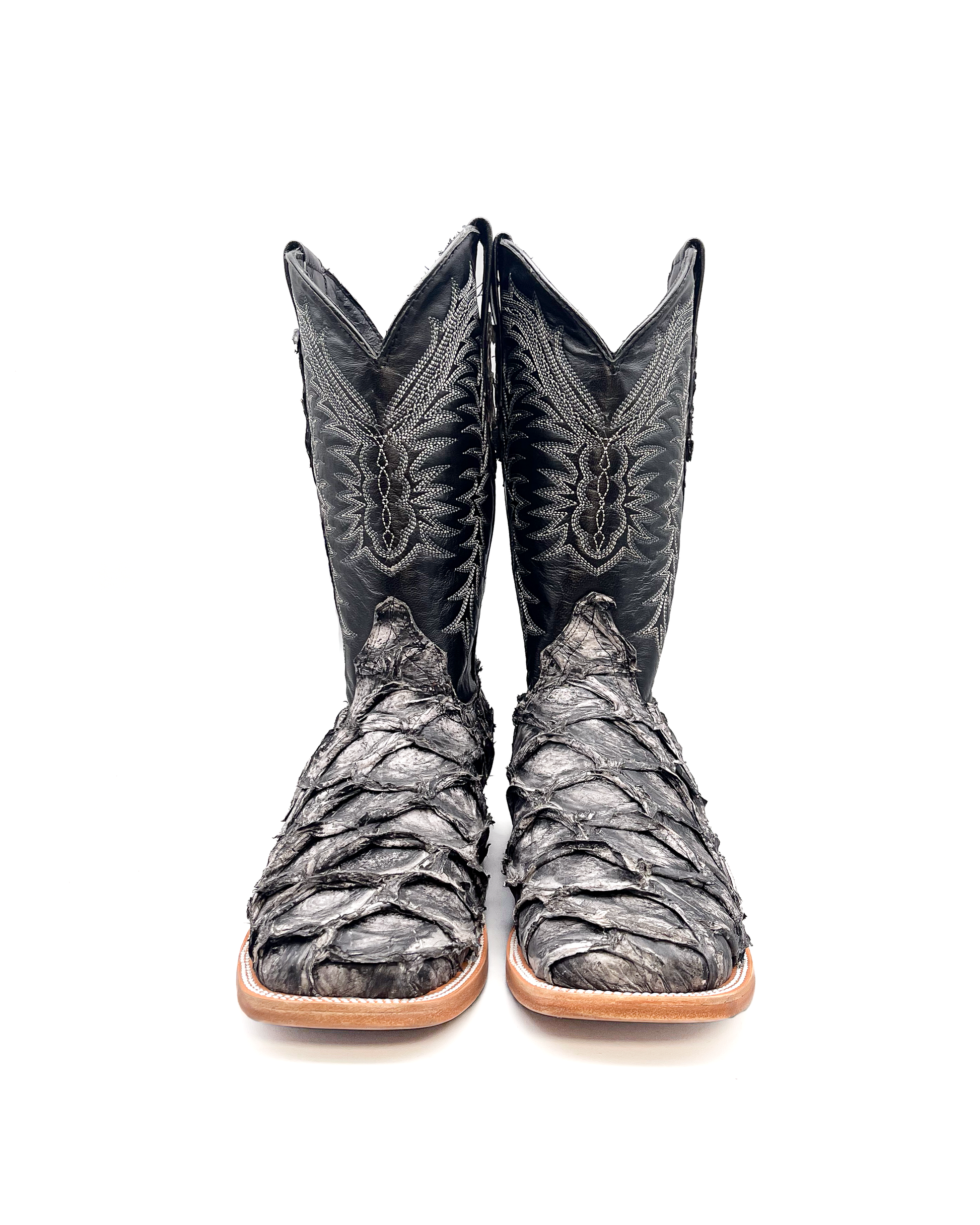 Cowboy Boot Gray Bass Pirarucu Leather