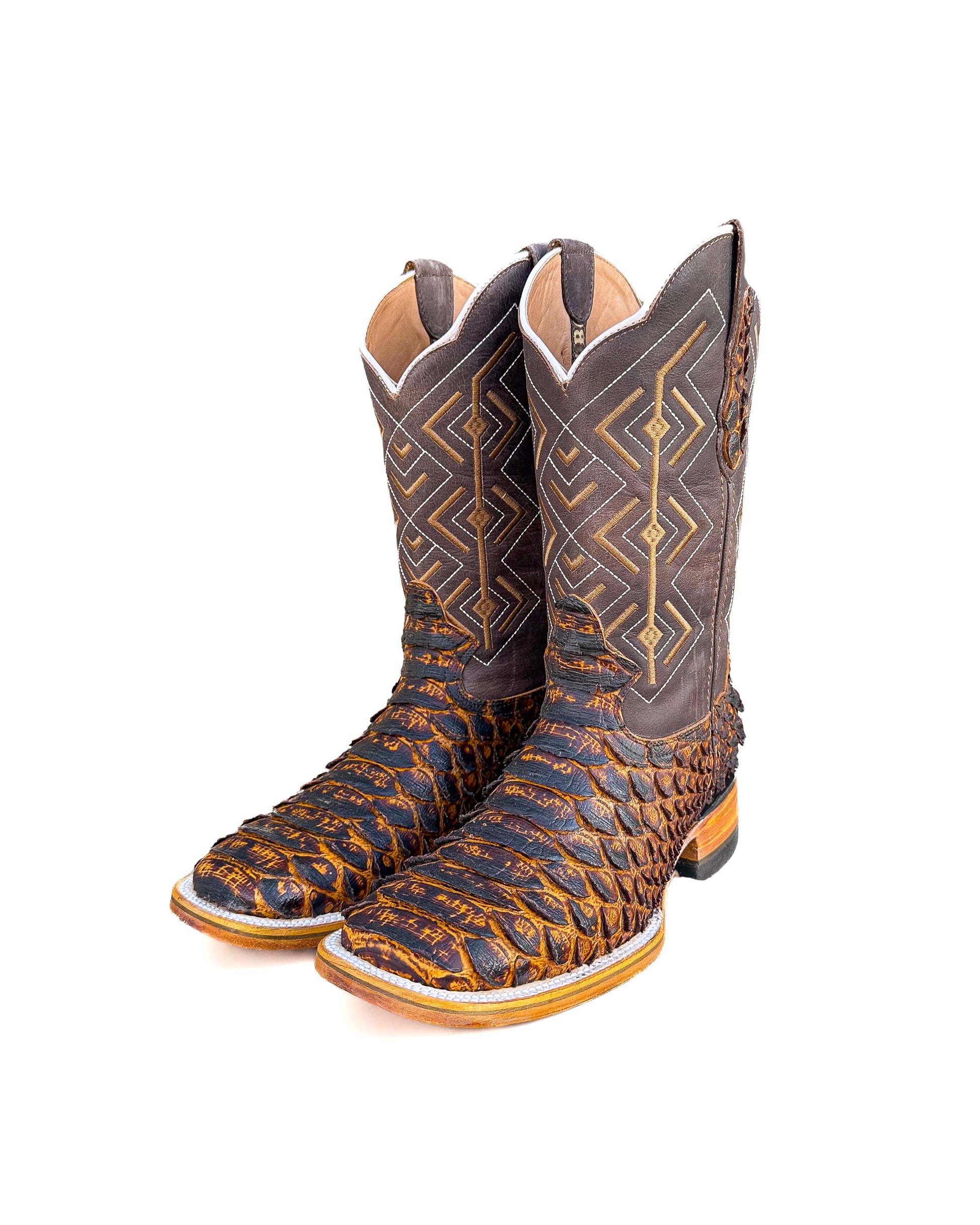 Cowboy Boot Python Mega Honey