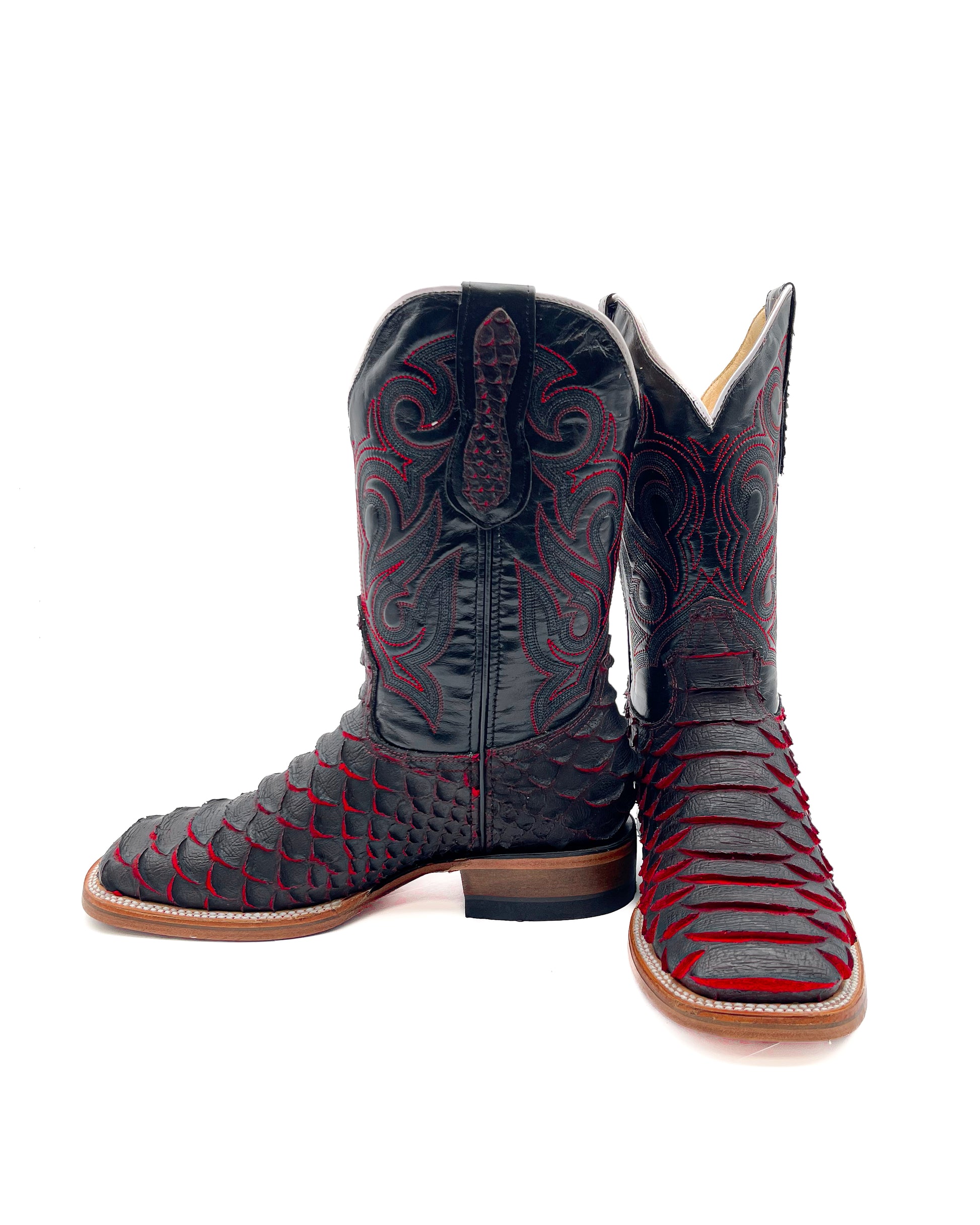 Red Python Cowboy Boot
