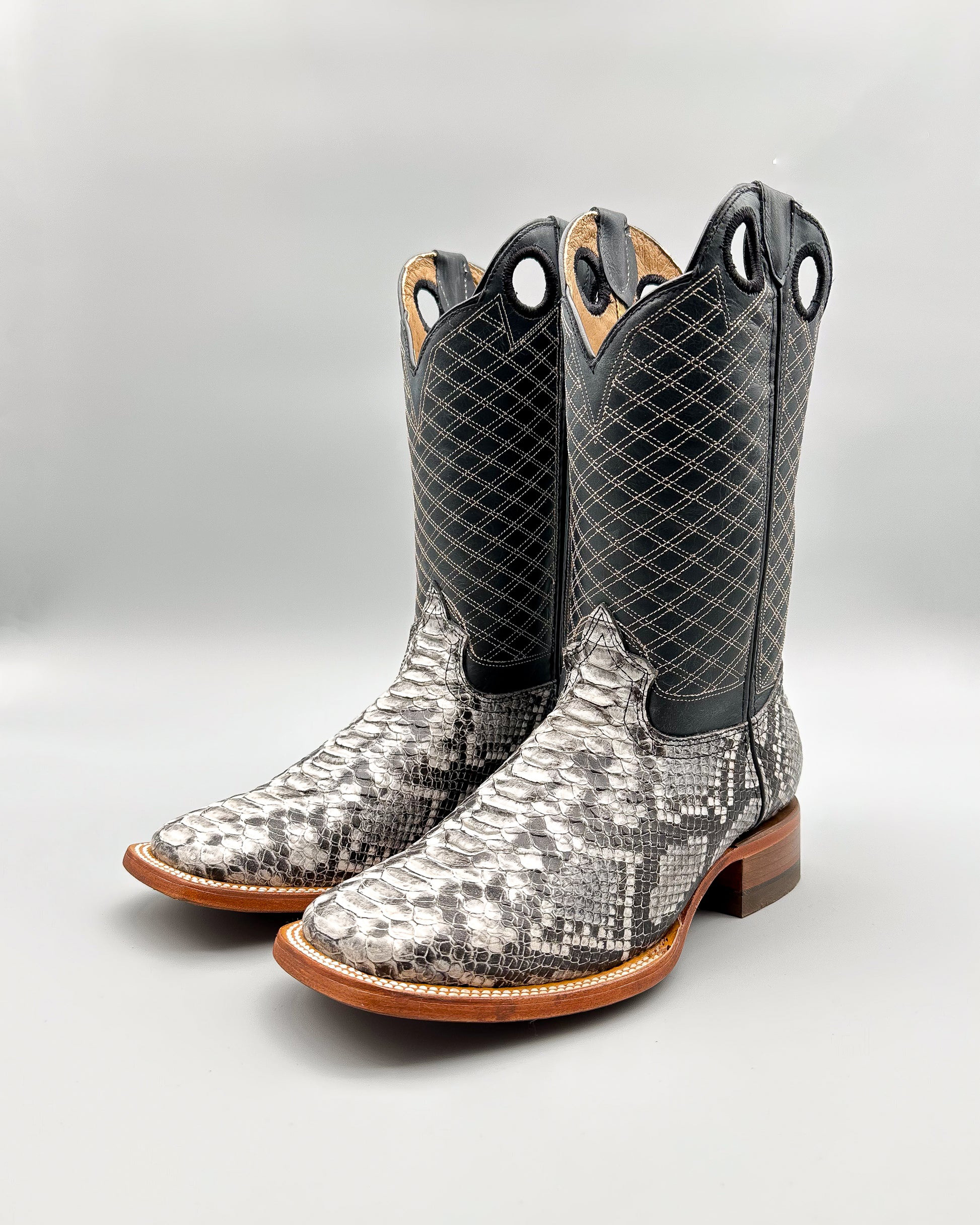White Python Cowboy Boot
