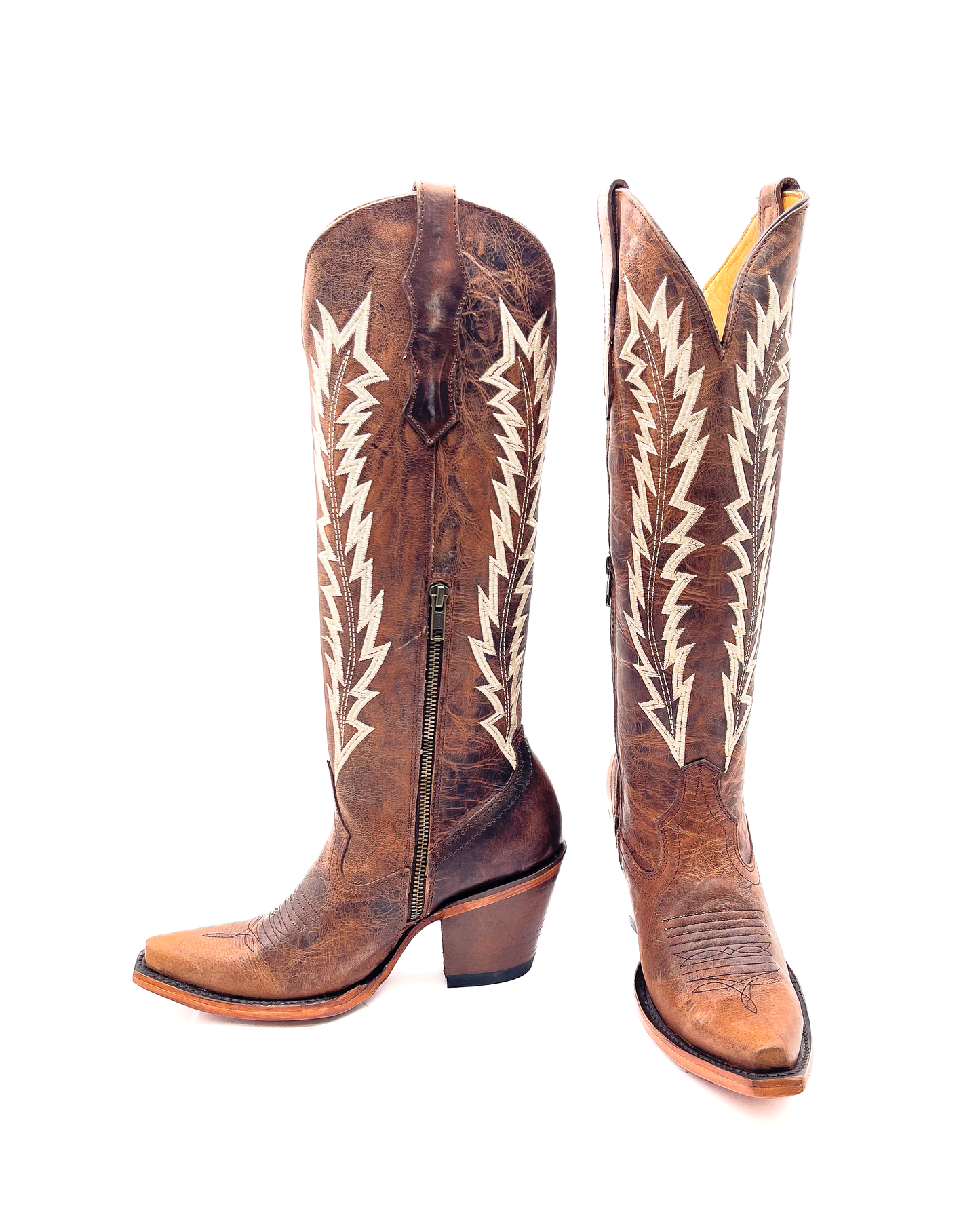 Cowgirl Boot Junia Brown Saddle