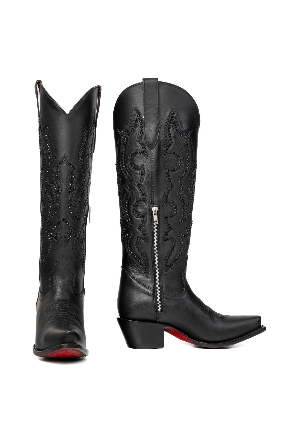 Black Snip Toe Cowgirl Boot