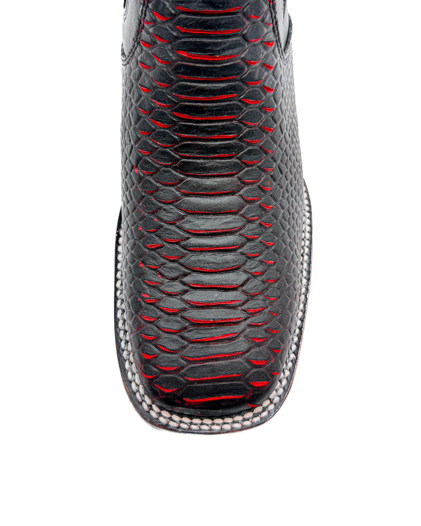 RED Python Print Ankle Boot