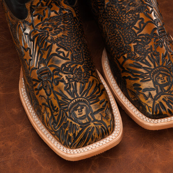 Handcrafted Leather Safari Cowboy Boots