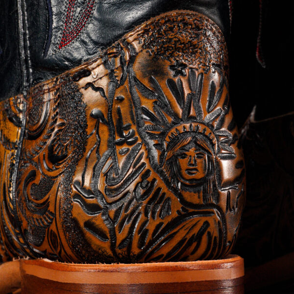 Handcrafted Leather Safari Cowboy Boots