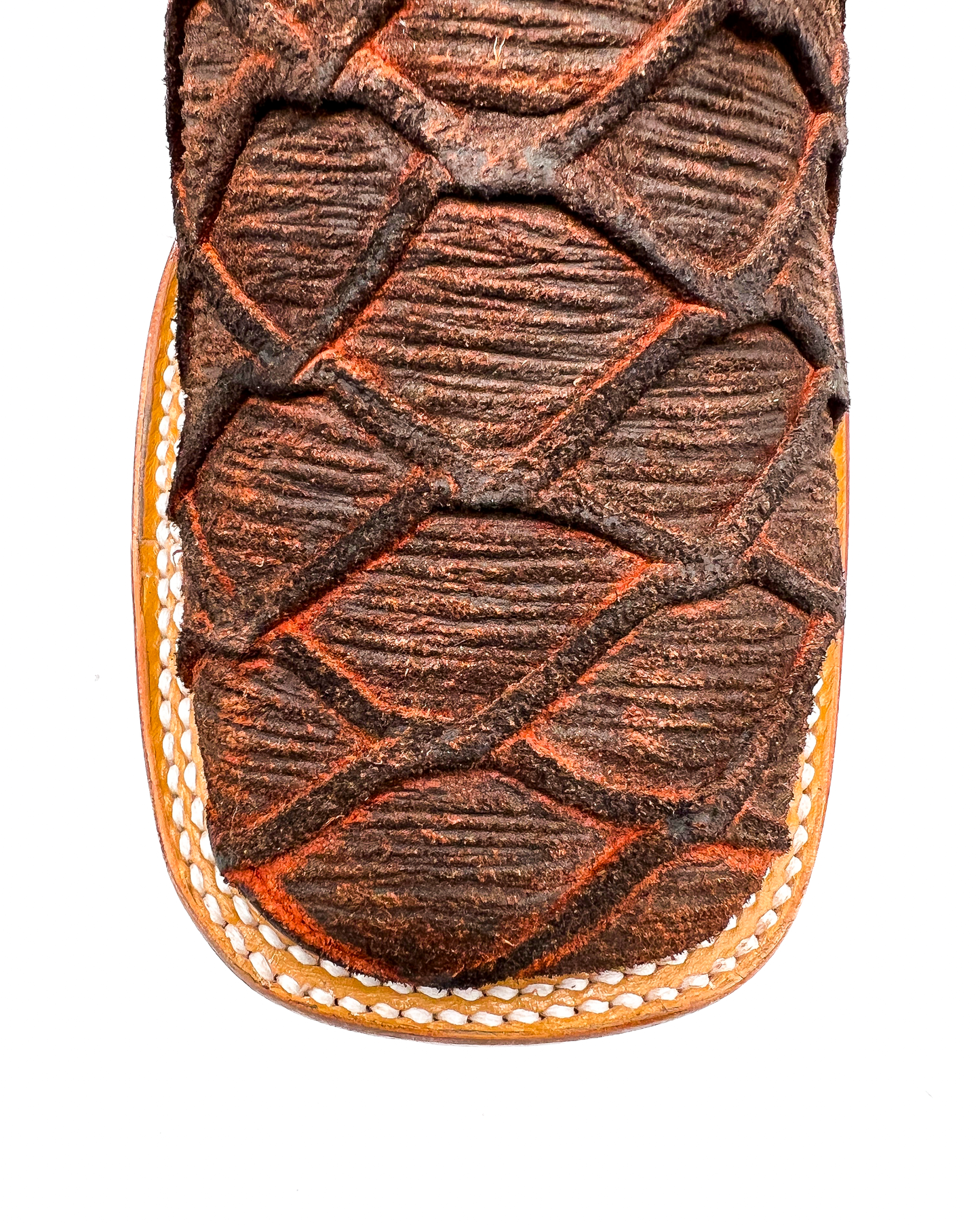 Cognac Fish Bass Print Cowboy Boot