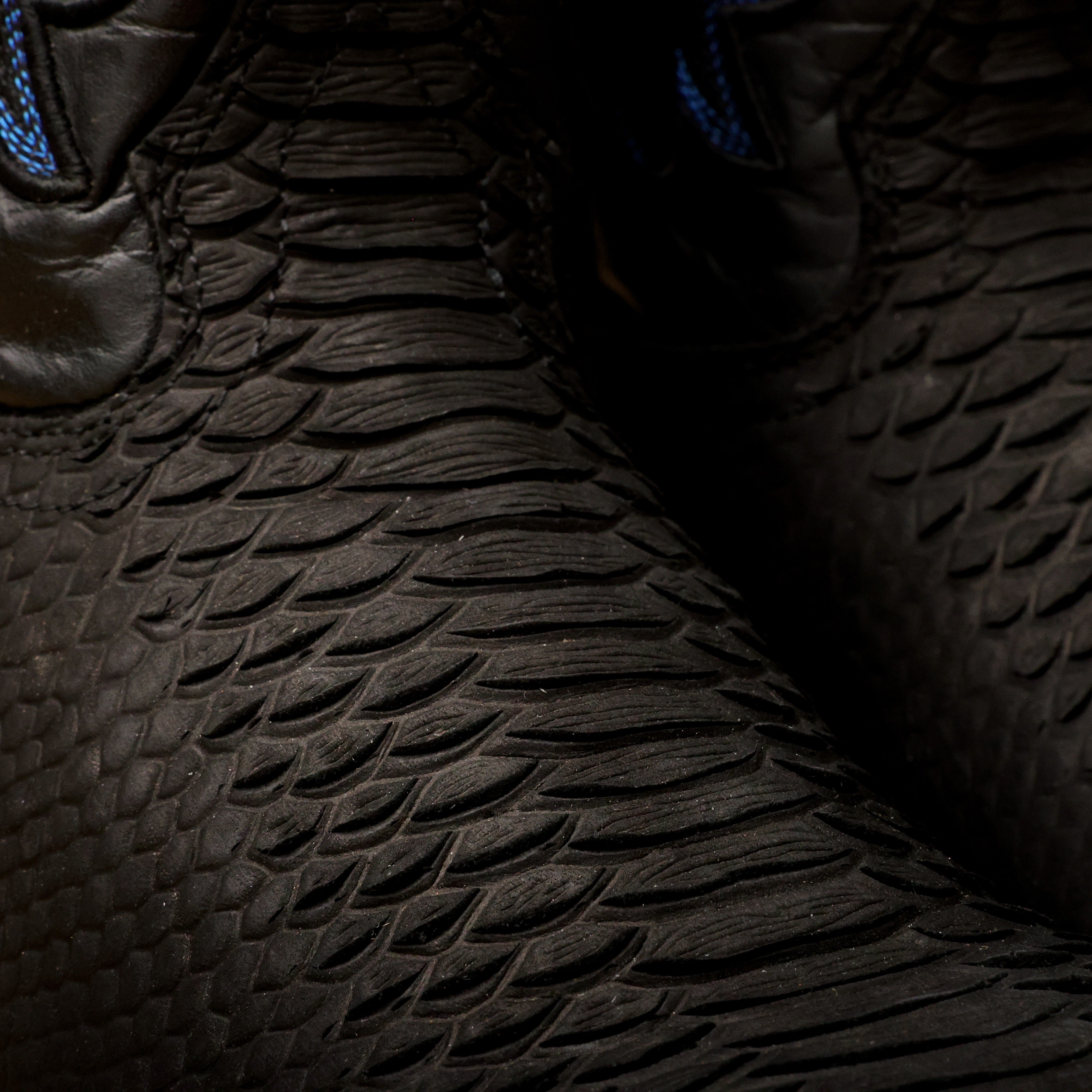 Matte Black Python Leather Boots