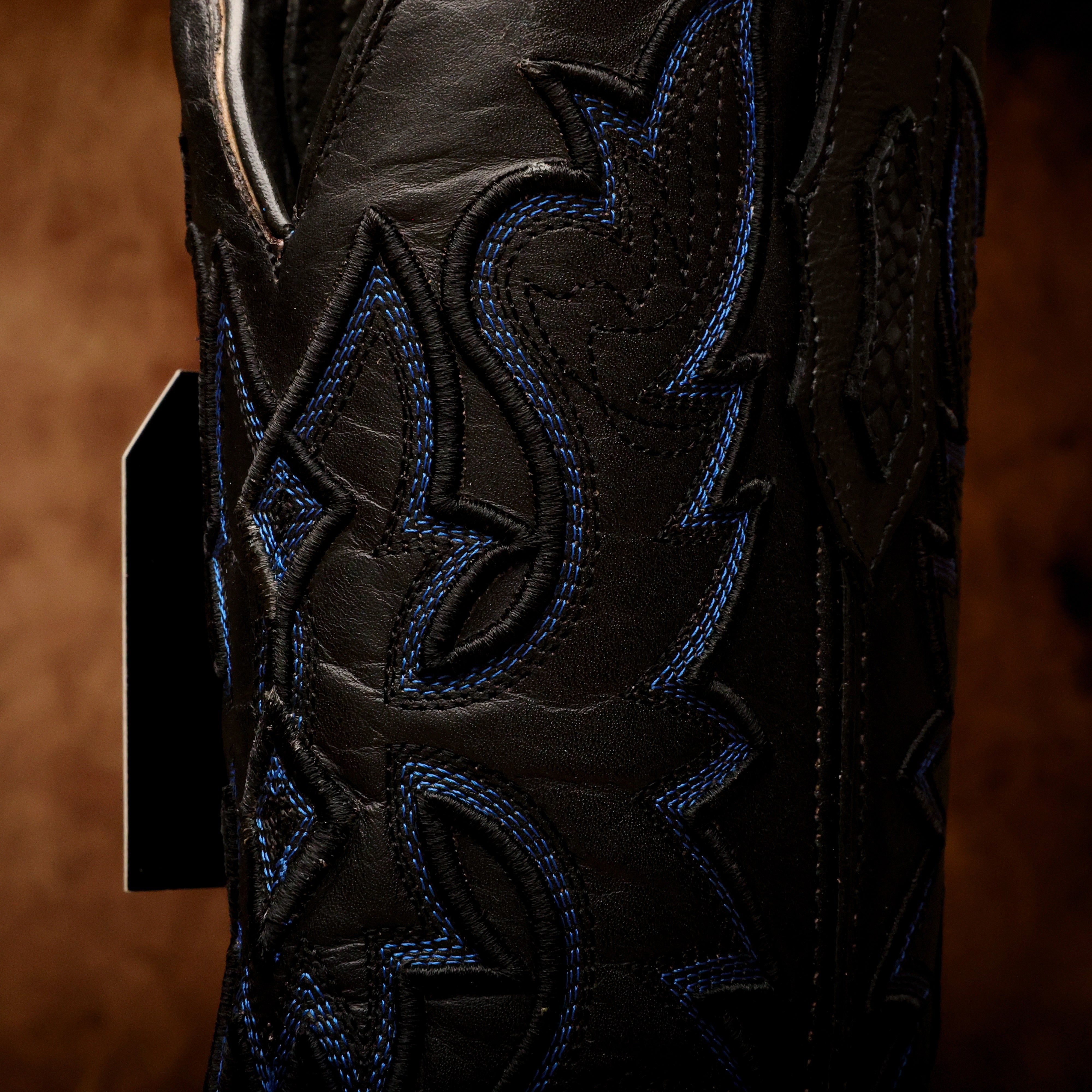 Matte Black Python Leather Boots