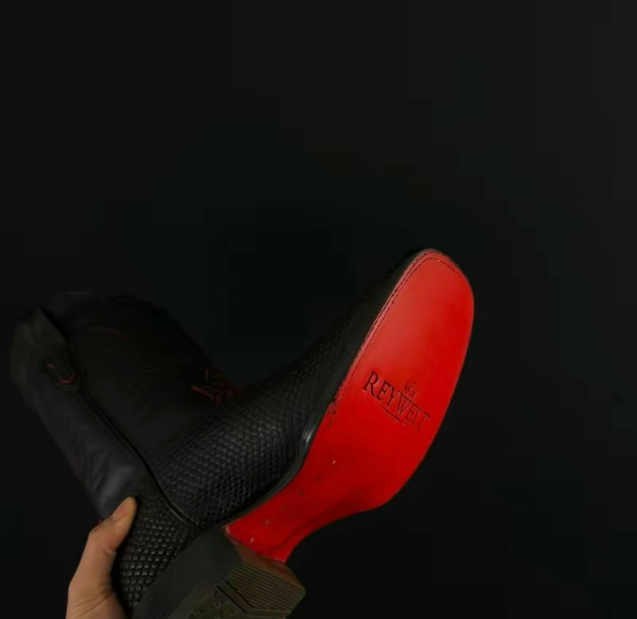 Handmade Cherry Python Cowboy Boots