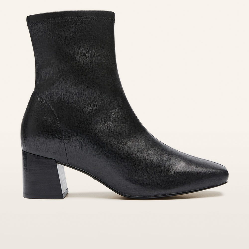Women’s Black Block-Heel Ankle Boots