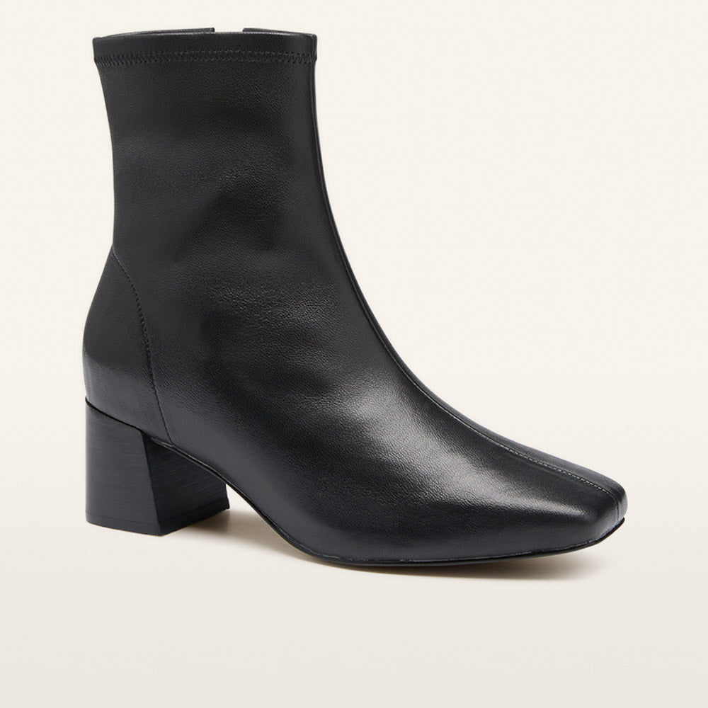 Women’s Black Block-Heel Ankle Boots