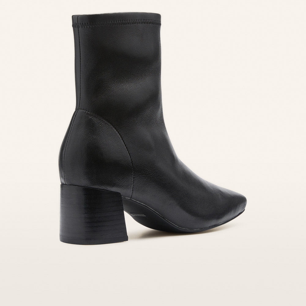Women’s Black Block-Heel Ankle Boots