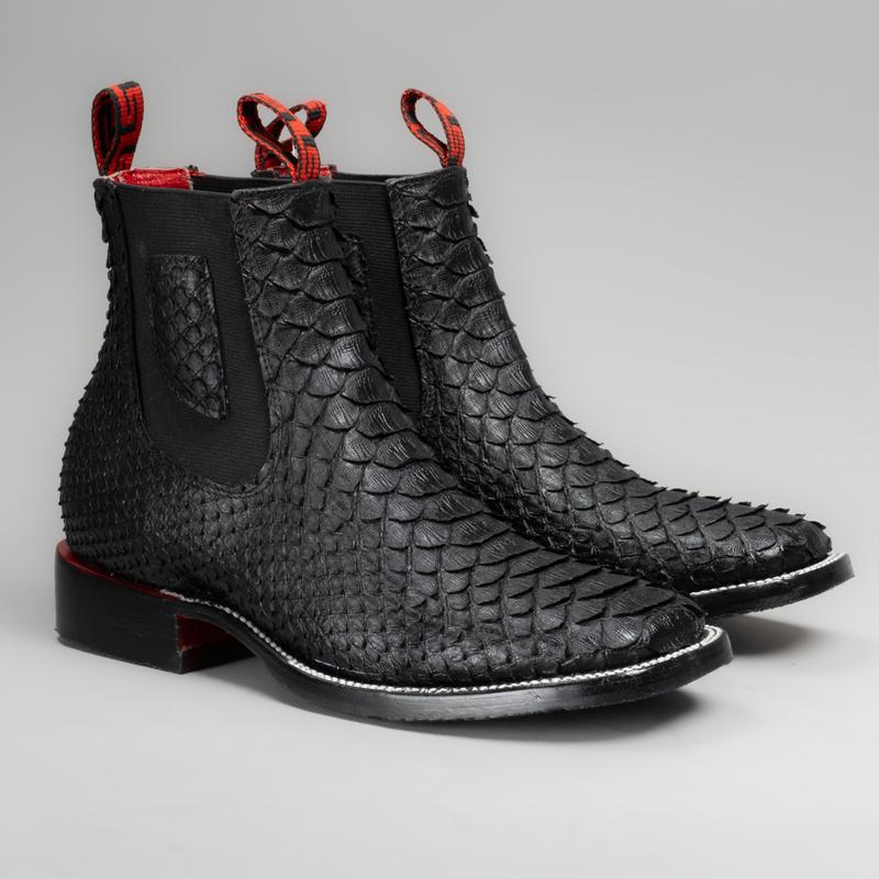 Men's Python Tribute Square Toe Ankle Boot